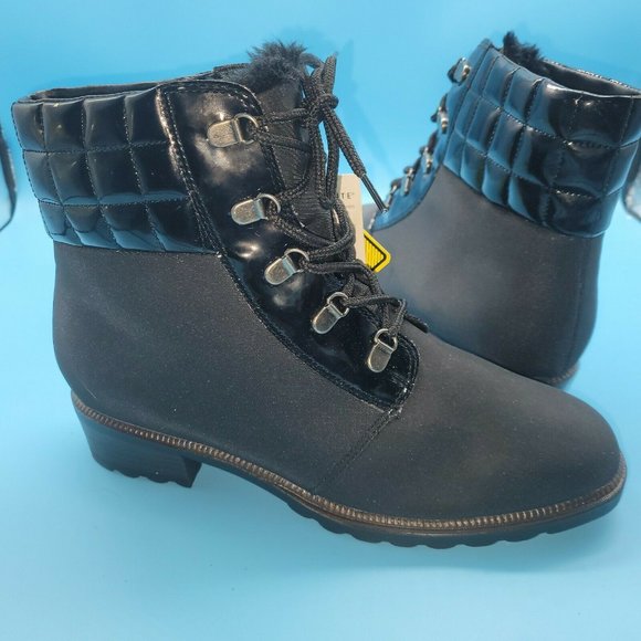 Thermolite Winter Ankle Boots BLACK Women's 10M - Picture 2 of 6